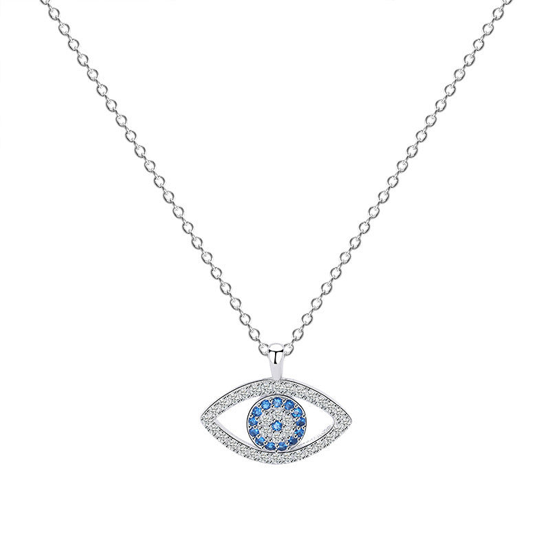 Colgante De Ojo De Plata Esterlina - Lotus Joyeria y Complementos