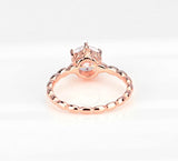 Anillo Brillo Rosa en Plata 925 - Lotus Joyeria y Complementos