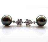 Pendientes Perlas Negras - Lotus Joyeria y Complementos